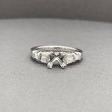 Estate Platinum 0.63ctw G-H/VS1 Diamond Engagement Ring Semi-Mount