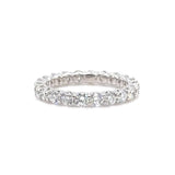14K W Gold 2.11ctw E-F/VS1 Lab Created Diamond Eternity Band