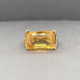 Estate 14K Y Gold 10.60ct Citrine Cocktail Ring