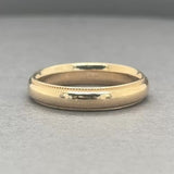 Estate 14K Y Gold 3.92mm Milgrain Ring
