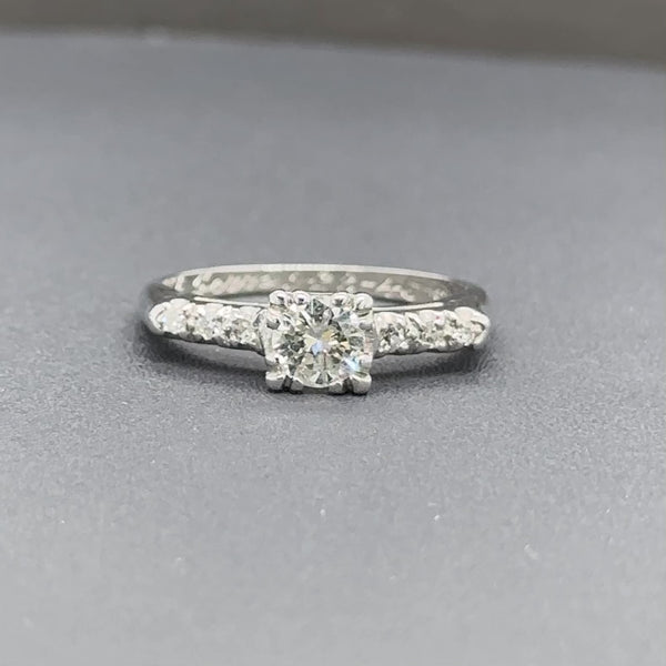 Estate Platinum 0.42ctw H-I/VS2-I1 Diamond Engagement Ring