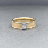 Estate 14K Y Gold  0.15cttw G-H/SI1 Princess Diamond Ring