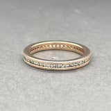 Estate 18K R Gold 0.38ctw H-I/SI1-2 Diamond Eternity Ring