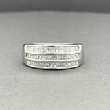 Estate 18K W Gold 1.06ctw Diamond Ring