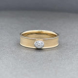Estate 14K Y Gold  0.15ct G/SI1 Oval Diamond Ring