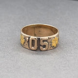 Estate Edwardian 14K Tricolor Gold 1905 Floral Ring