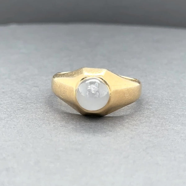 Estate Retro 14K Y Gold 4.03ct Star Sapphire Ring