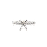 14K W Gold 0.40ctw G/SI1 Diamond Engagement Ring Mounting