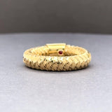 Estate Roberto Coin 18K Y Gold Primavera Flexi Ring