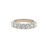 14K W Gold 1.50ctw G/I1 7 Round Diamond Ring