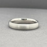 Estate Platinum 4.20mm Brushed Ring