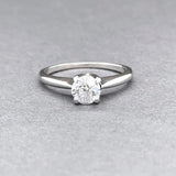 Estate 14K W Gold 0.65ct G-H/VS2 OEC Diamond Eng. Ring