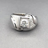 Estate 14K W Gold 0.91ct I-J/SI2 Diamond Ring