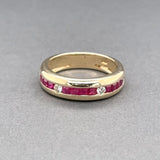 Estate 14K Y Gold 0.72ctw Ruby & 0.18ctw I-J/SI2 Diamond Ring