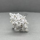 Estate 14K W Gold 0.90ctw Diamond Cocktail Ring