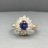 Estate 14K Y Gold 1.08ct Tanzanite & 0.91ctw Diamond Ring