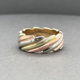 Estate 14K Tri-Color Gold Ring