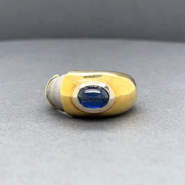 Estate 18K Y Gold 1.54ct Sapphire Ring