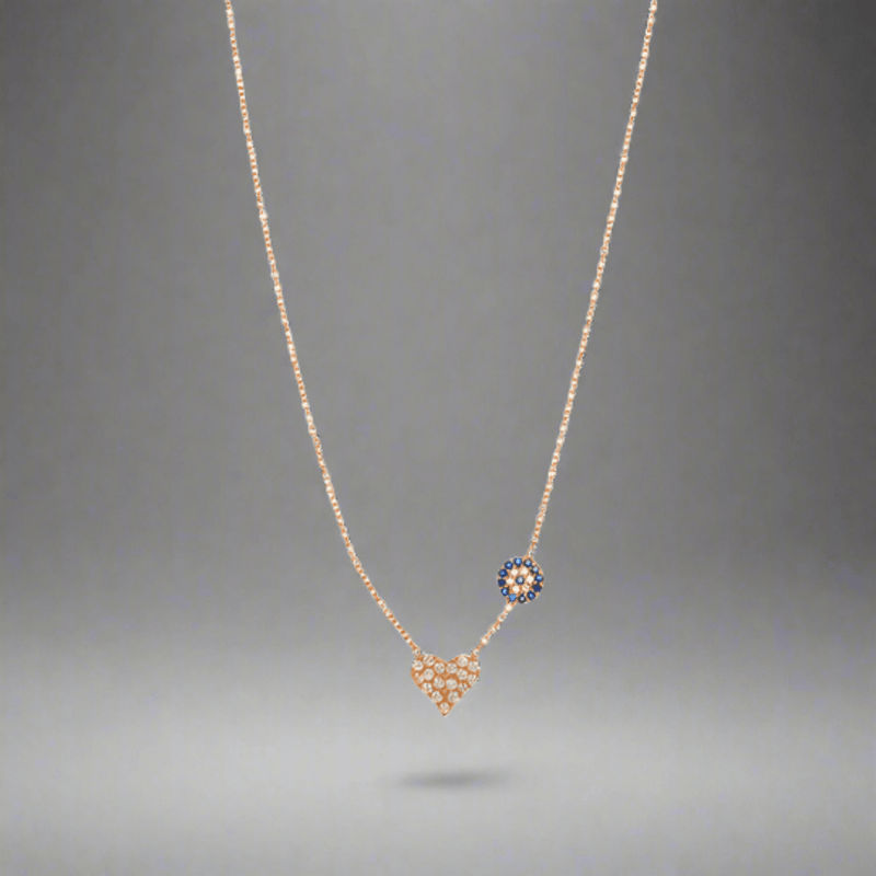 RGP Sterling CZ Heart Pendant - Walter Bauman Jewelers