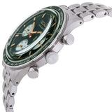 Men's Seiko Watch Sports Chronograph Green Dial 38mm SSB481
