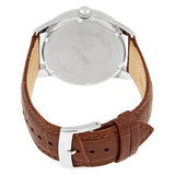 Men's Seiko Watch Brown Band Green Dial SNE529