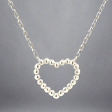 SS 0.02cttw Diamond Heart Necklace - Walter Bauman Jewelers