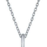 SS 0.03cttw H/I1 Diamond Initial 'I' Pendant - Walter Bauman Jewelers