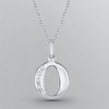 SS 0.03cttw H/I1 Diamond Initial 'O' Pendant - Walter Bauman Jewelers