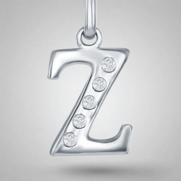 SS 0.03cttw H/I1 Diamond Initial 'Z' Pendant - Walter Bauman Jewelers