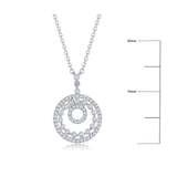SS 0.07ctw Open Round I/SI2 Diamond Pendant - Walter Bauman Jewelers