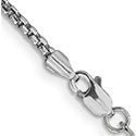 SS 20" 1.30mm Round Box Chain - Walter Bauman Jewelers