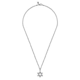 SS 22" Star Of David Pendant - Walter Bauman Jewelers