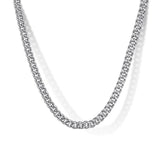 SS 22"3mm Solid Cuban Link Chain - Walter Bauman Jewelers