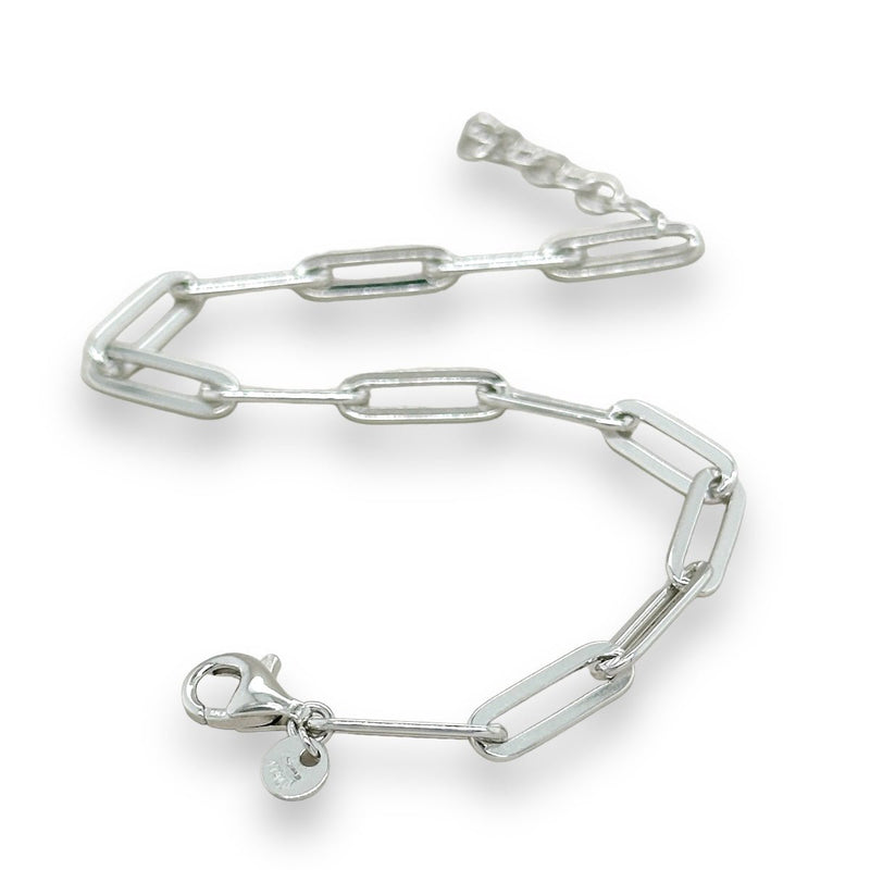 SS 4.6mm Paperclip Bracelet - Walter Bauman Jewelers