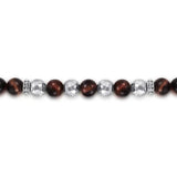 SS 8" Tigers Eye Beaded Bracelet - Walter Bauman Jewelers