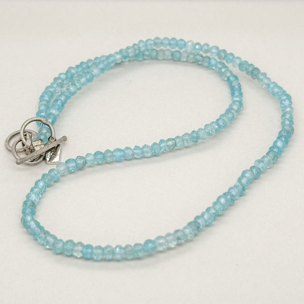 SS Apatite Beaded 17” Necklace - Walter Bauman Jewelers