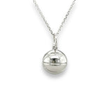 SS Basketball Pendant with Enamel V - Walter Bauman Jewelers