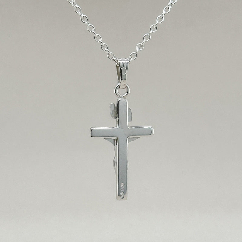 SS Child Cross 15" Chain - Walter Bauman Jewelers