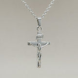 SS Child Cross 15" Chain - Walter Bauman Jewelers