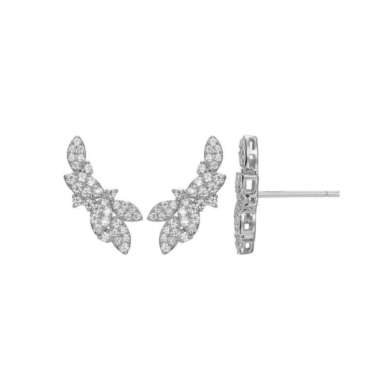 SS CZ Cluster Earrings - Walter Bauman Jewelers