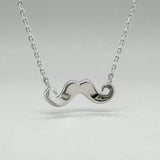 SS CZ Moustache Pendant - Walter Bauman Jewelers