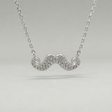 SS CZ Moustache Pendant - Walter Bauman Jewelers