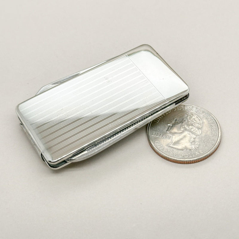 SS Engravable Money Clip / Pocket Knife - Walter Bauman Jewelers