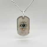 SS King Baby Star of David Dog Tag Necklace - Walter Bauman Jewelers