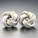 SS Medium Polished Love Knot Earring - Walter Bauman Jewelers