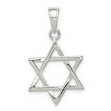 SS Open Star of David Pendant 2.5grms - Walter Bauman Jewelers