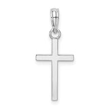 SS Polished Cross - Walter Bauman Jewelers