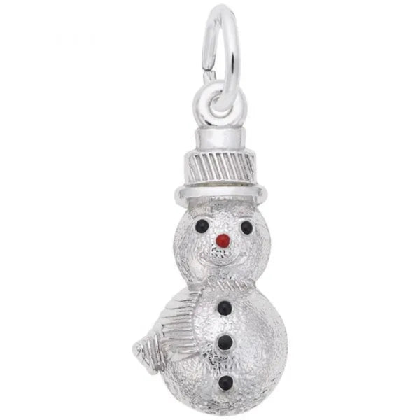 SS Snowman Charm Charm - Walter Bauman Jewelers