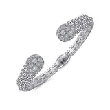 SS White Sapphire Bangle Bracelet - Walter Bauman Jewelers