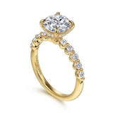 14K Y Gold 0.41ctw G/SI1 Diamond Engagement Ring Mounting